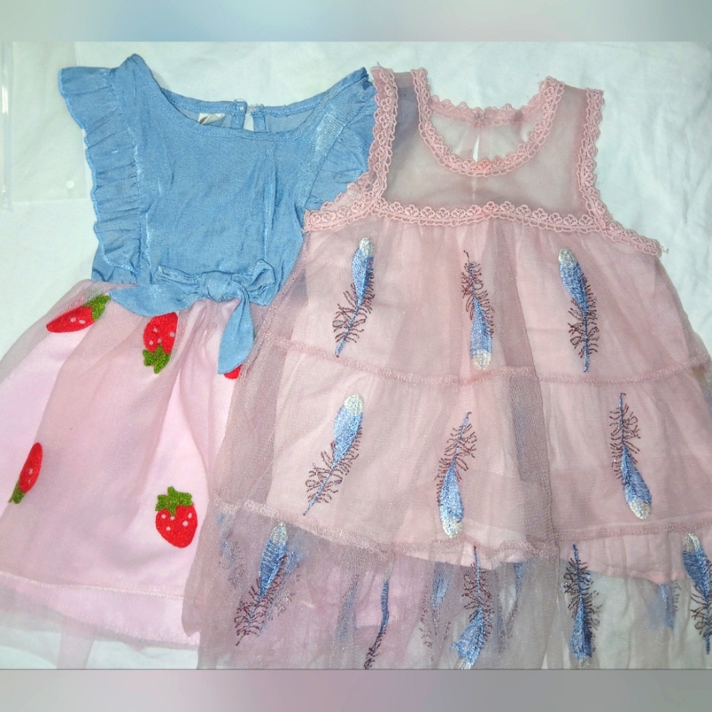 Adorable Blue and Pink Toddler DressesACCEPTING ALL OFFERS
